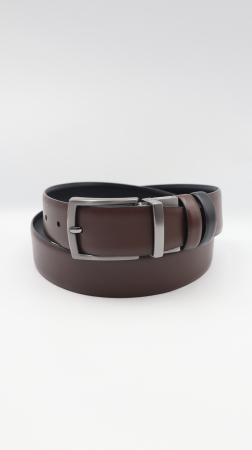 Curea piele naturală negru-maro REVERSIBILA [3]