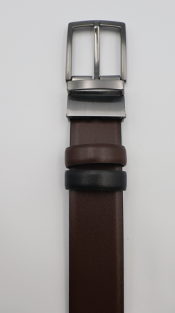 Curea piele naturală negru-maro REVERSIBILA [5]