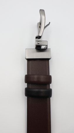 Curea piele naturală negru-maro REVERSIBILA [6]