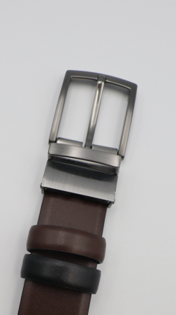 Curea piele naturală negru-maro REVERSIBILA [8]