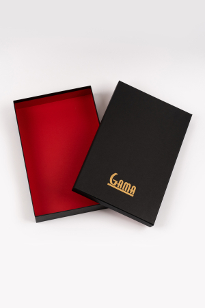 Cutii cadou - Cutie Cadou Premium GAMA - Negru cu Interior Roșu
