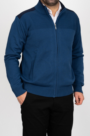 Jacheta cu fermoar barbati slim fit jeans [3]