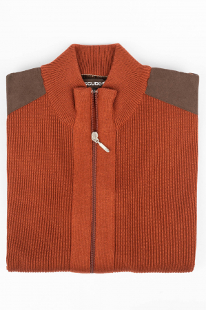 Jacheta cu fermoar regular ruginiu [1]