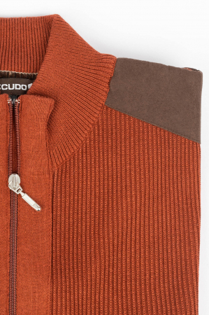 Jacheta cu fermoar regular ruginiu [2]