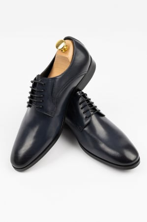 Pantofi barbati - Pantofi barbati eleganti bleumarin piele