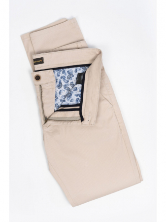 Pantaloni barbati chino slim  bej [2]