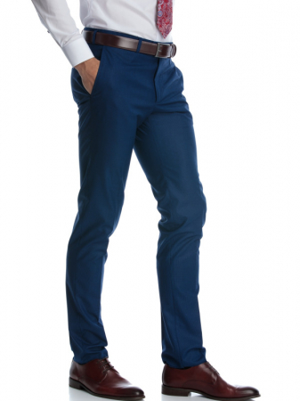 Pantaloni barbati albastru pepit [1]