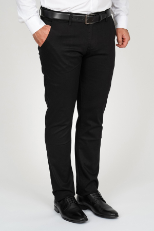 Pantaloni slim - Pantaloni barbati chino negri slim