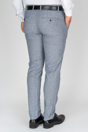 Pantaloni barbati chino slim gri pepit [1]