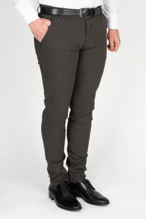 Imbracaminte Barbati - Pantaloni barbati chino slim maro