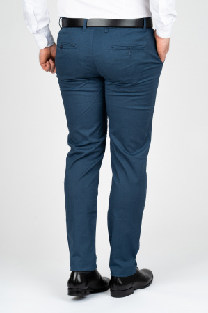 Pantaloni barbati chino slim turcoaz [1]