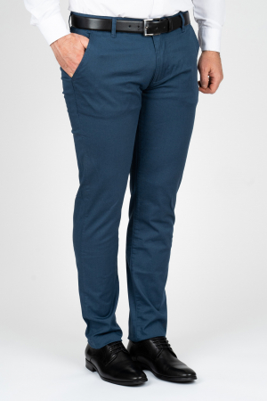 Imbracaminte Barbati - Pantaloni barbati chino slim turcoaz