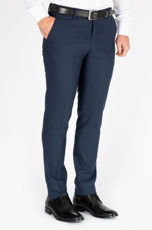Imbracaminte Barbati - Pantaloni barbati stofa regular fit bleumarin