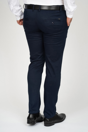 Pantaloni barbati slim chino navy [1]
