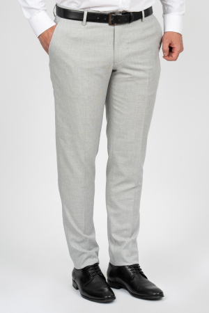 Imbracaminte Barbati - Pantaloni barbati stofa gri-deschis slim fit