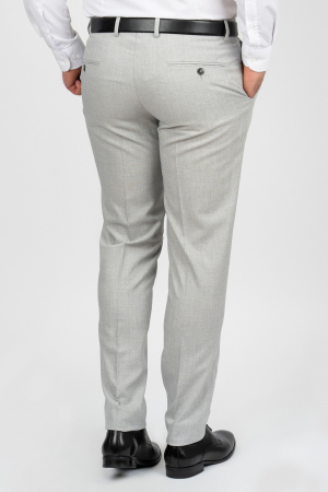 Pantaloni barbati stofa gri-deschis slim fit [1]