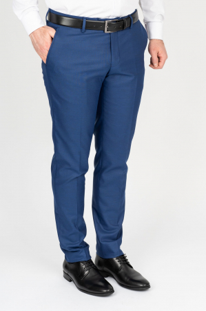 Imbracaminte Barbati - Pantaloni barbati stofa slim bleumarin
