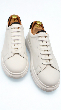 Pantofi barbati casual albi CONFORT [2]