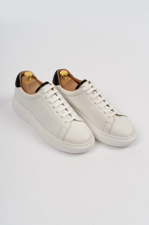 Pantofi barbati casual albi CONFORT [2]