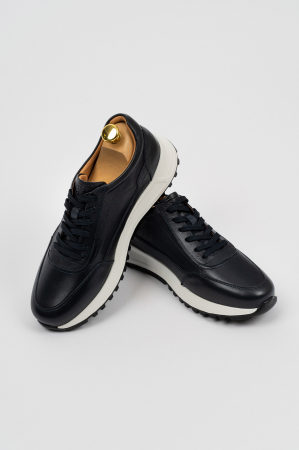 Pantofi barbati - Pantofi barbati casual piele navy CONFORT