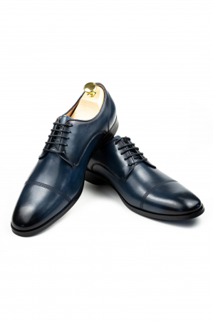Pantofi barbati eleganti bleumarin Derby [2]