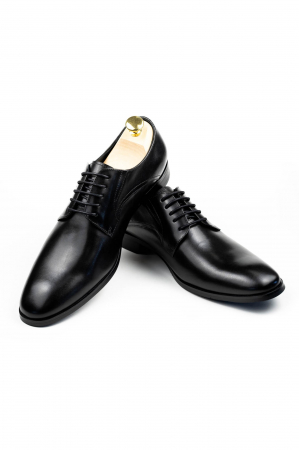 Pantofi barbati eleganti negri Derby [2]