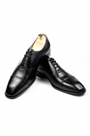 Pantofi barbati eleganti negri Oxford [2]