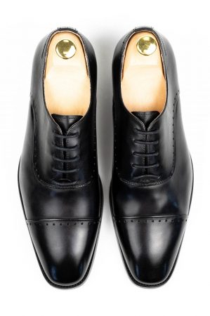 Pantofi barbati eleganti negri Oxford [0]