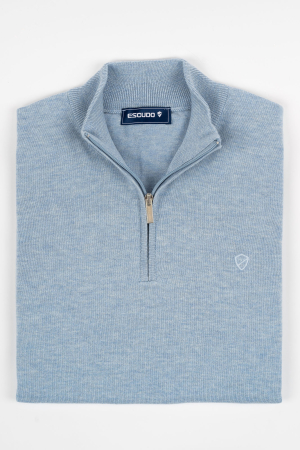 Pulover barbati slim fit bleu [1]