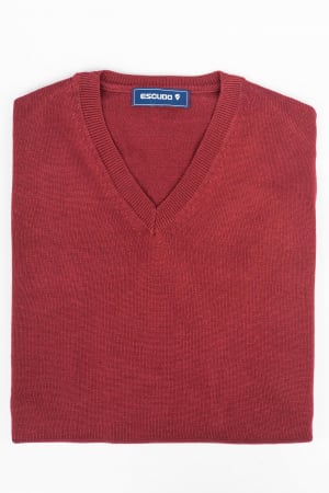 Pulover regular bordo cu anchior [1]