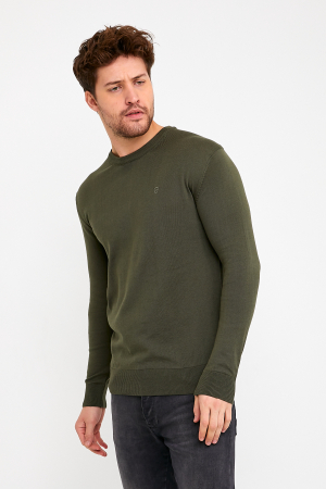 Pulover slim olive [3]