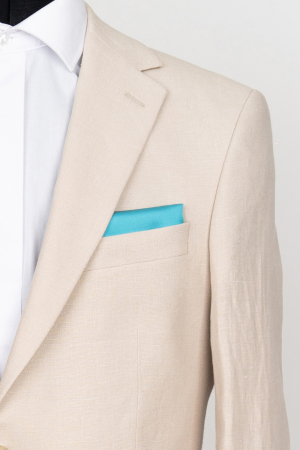 Sacou barbati slim fit bej din 100% IN [2]