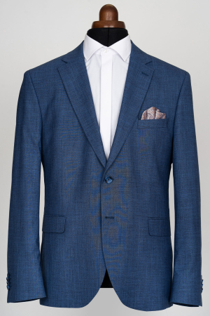 Imbracaminte Barbati - Sacou barbati regular fit albastru