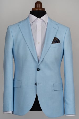 Imbracaminte Barbati - Sacou barbati slim fit bleu - Talia 2