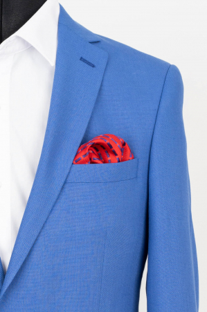 Sacou slim albastru pepit [1]