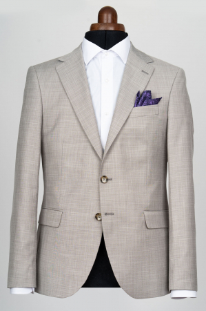 Imbracaminte Barbati - Sacou slim fit bej-deschis