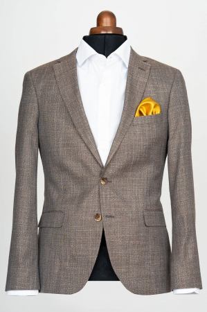 Sacou slim maro-pepit [0]