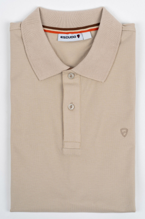 Tricou polo barbati slim fit bej [1]