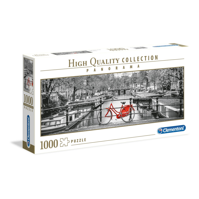 Puzzle Clementoni High Quality Collection "Amsterdam", 1000 piese, panoramic, dimensiuni 98 x 33 cm [1]
