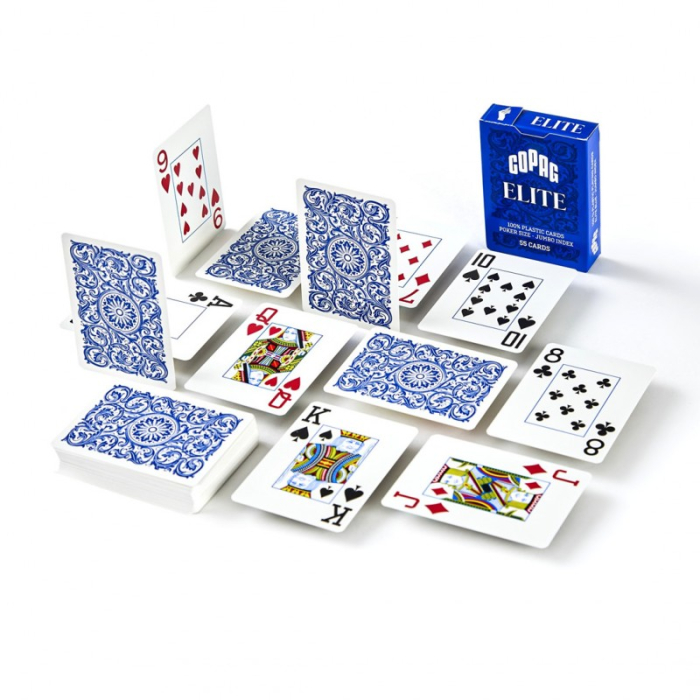 Carti de joc Poker, Copag Elite - 100% Plastic, Blue [2]