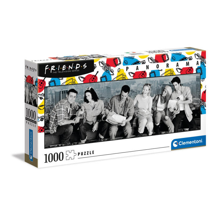Puzzle Clementoni High Quality Collection "FRIENDS", 1000 piese, panoramic, dimensiuni 98 x 33 cm [1]