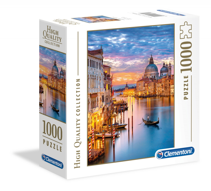 Puzzle Clementoni High Quality Collection "Lighting Venice", 1000 piese, 69 x 50 cm, produs in Italia [1]