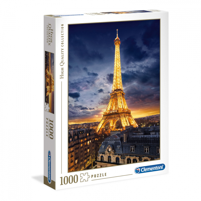 Puzzle Clementoni, High Quality Collection - Tour Eiffel, 1000 piese, dimensiuni 69 x 50 cm, produs in Italia [1]
