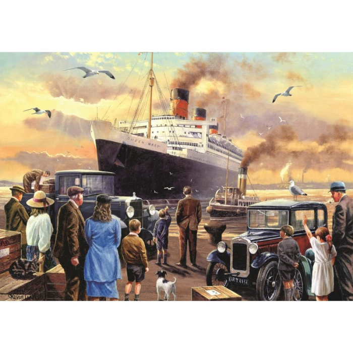 Puzzle Piatnik "Walsh - Queen Mary", 1000 piese, dimensiune 68 x 48 cm, produs in Austria [2]