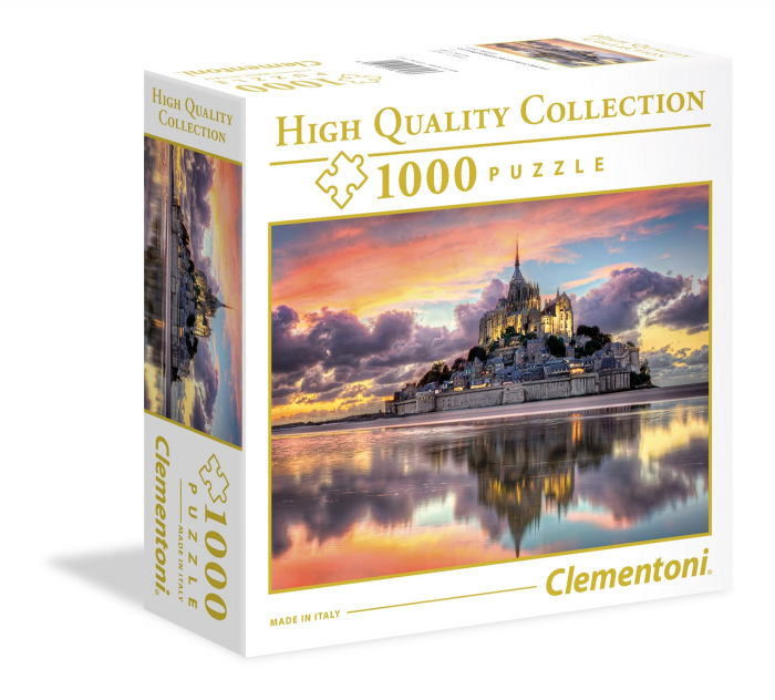 Puzzle Clementoni High Quality Collection "Mont Saint Michel", 1000 piese, 69 x 50 cm, produs in Italia [1]