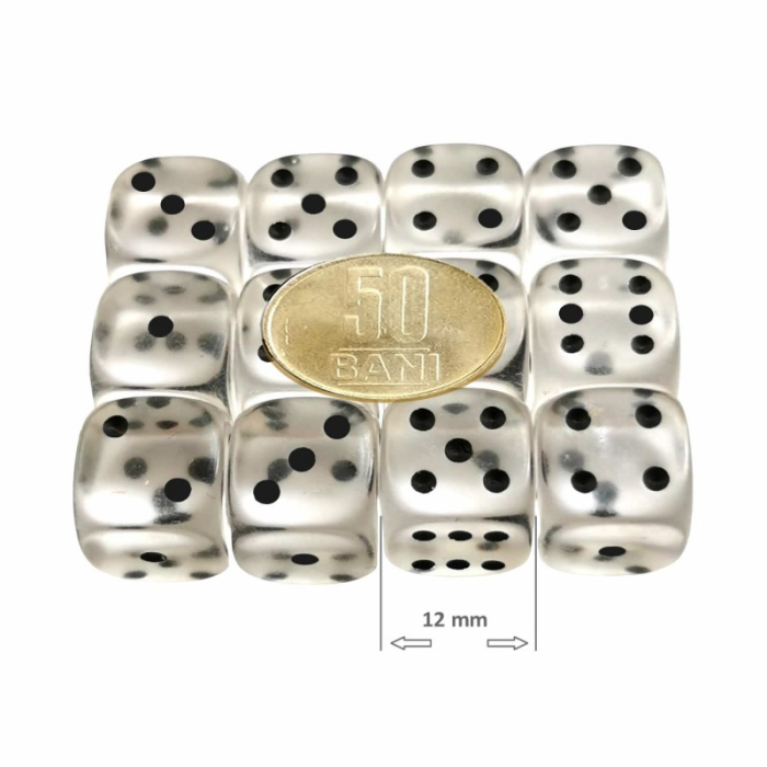 Set 12 zaruri de 12 mm, de calitate, plastic transparent [2]