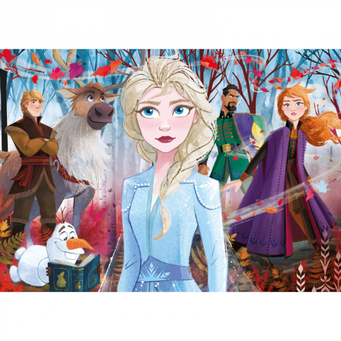 Set 4 Puzzles Clementoni, Supercolor Puzzle, Frozen 2 - 2x20 piese si 2x60 piese, pentru copii de 3-5 ani [3]