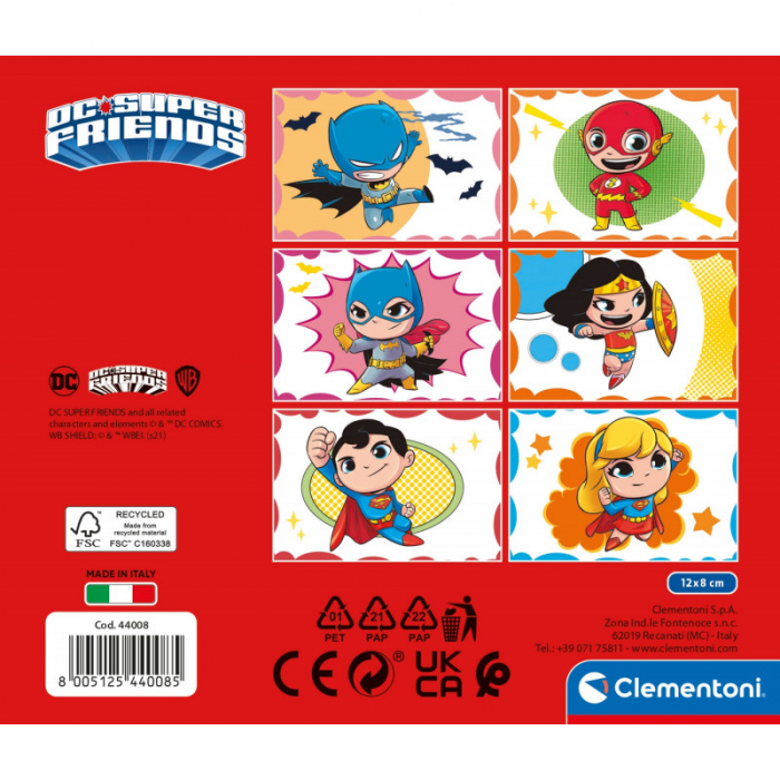 Set 6 Puzzle-uri cu 12 Cuburi Clementoni, Disney Comics - Super Friends, pentru copii de peste 3 ani [3]