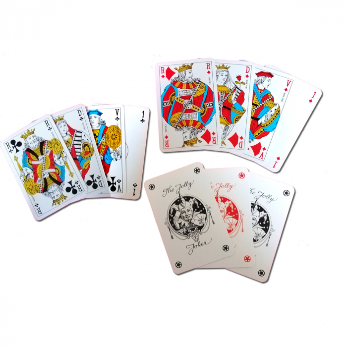 Set carti de joc Piatnik "Super Luxe", 2 pachete a 55 de carti + 3 jokeri, figuri cu grafica in stil francez [2]