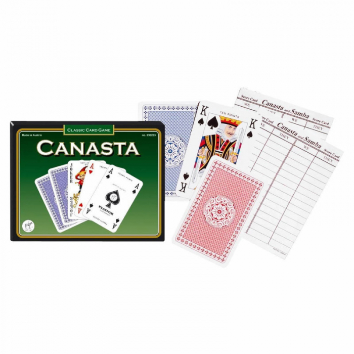 Set de 2 pachete de carti de joc Piatnik, Canasta, cu value points [2]